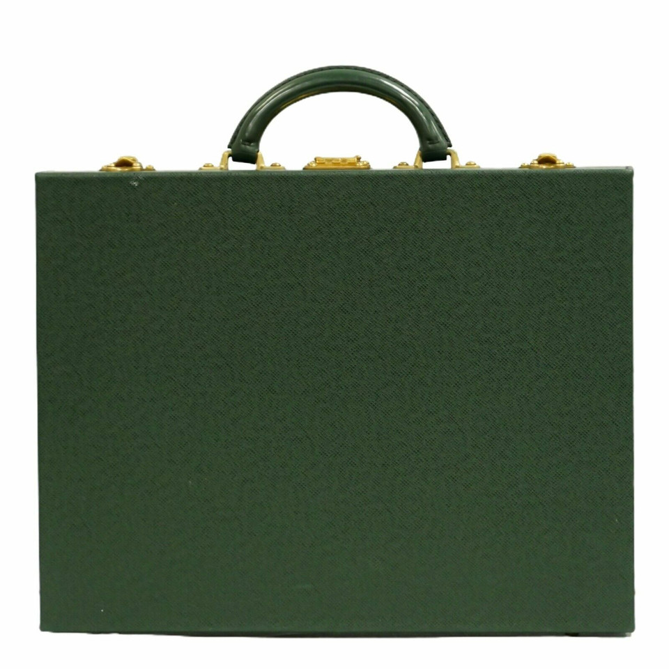 Louis Vuitton Rucksack aus Leder in Grün