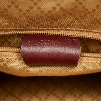 Gucci Bamboo Backpack Leer in Bordeaux