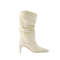 Paris Texas Stiefel aus Leder in Beige