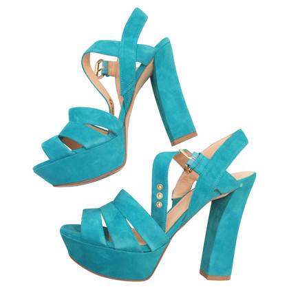 Guess Sandals Suede in Turquoise
