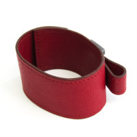Hermès Armreif/Armband aus Leder in Rot