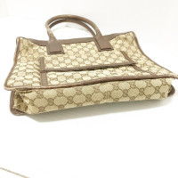 Gucci Handtas Leer in Beige