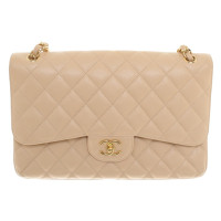 Chanel "Jumbo Flap Bag" in crème