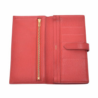 Hermès Béarn aus Leder in Rot
