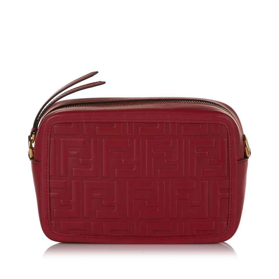 Fendi Schoudertas Leer in Rood