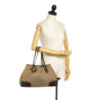 Gucci Princy Boston Bag in Tela in Marrone