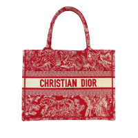 Christian Dior Book Tote en Toile en Rouge