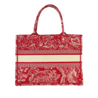 Christian Dior Book Tote aus Canvas in Rot