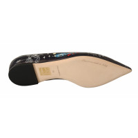 Dolce & Gabbana Slippers/Ballerina's Leer in Zwart