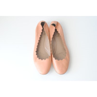 Chloé Slippers/Ballerina's Leer in Oranje