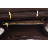 Jil Sander Handbag Leather in Bordeaux