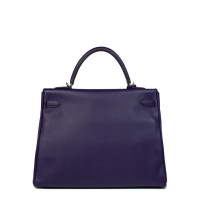 Hermès Kelly Bag 35 aus Leder in Violett