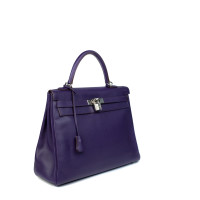 Hermès Kelly Bag 35 aus Leder in Violett