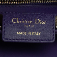 Christian Dior Lady Dior Medium Leer in Violet