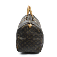 Louis Vuitton Keepall 50 in Tela in Marrone