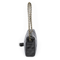 Chanel Camera Bag Leer in Zwart