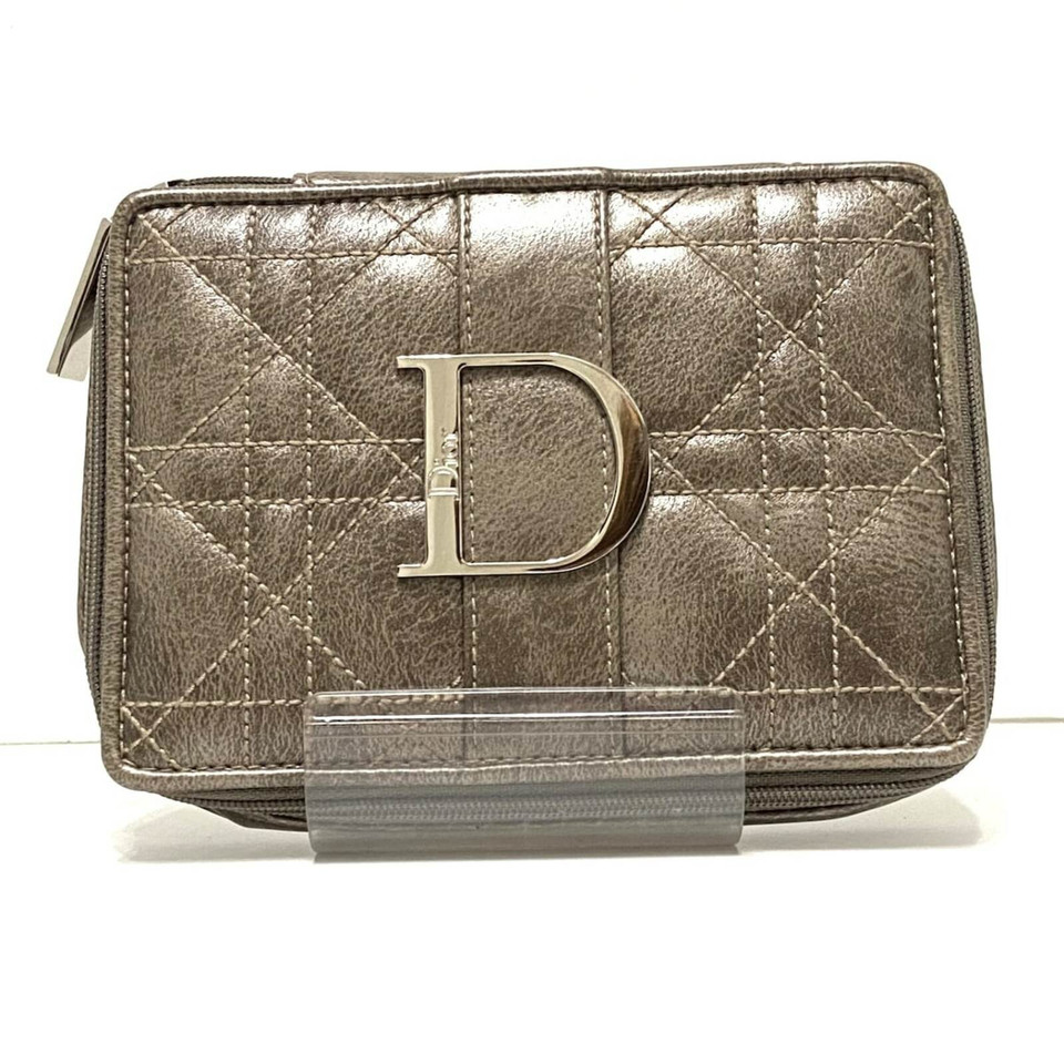 Dior Clutch Leer in Bruin