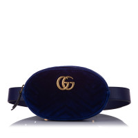 Gucci Marmont Camera Belt Bag Zijde in Blauw