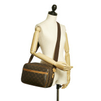 Louis Vuitton Reporter in Tela in Marrone