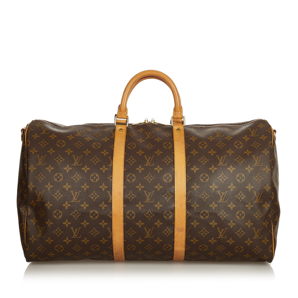 Louis Vuitton Keepall 55 Bandouliere Canvas in Brown