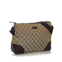 Gucci Schoudertas Canvas in Beige