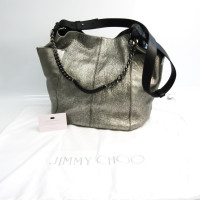 Jimmy Choo Shopper Leather in Silvery