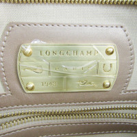 Longchamp Tote bag in Pelle verniciata in Color carne