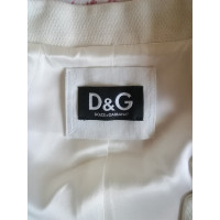 D&G Veste/Manteau en Coton en Blanc