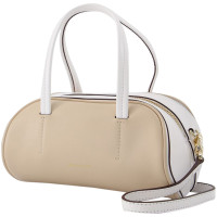 Manu Atelier Hourglass Bowling Bag Leather in Beige