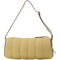 Manu Atelier Padded Cylinder Leather in Beige
