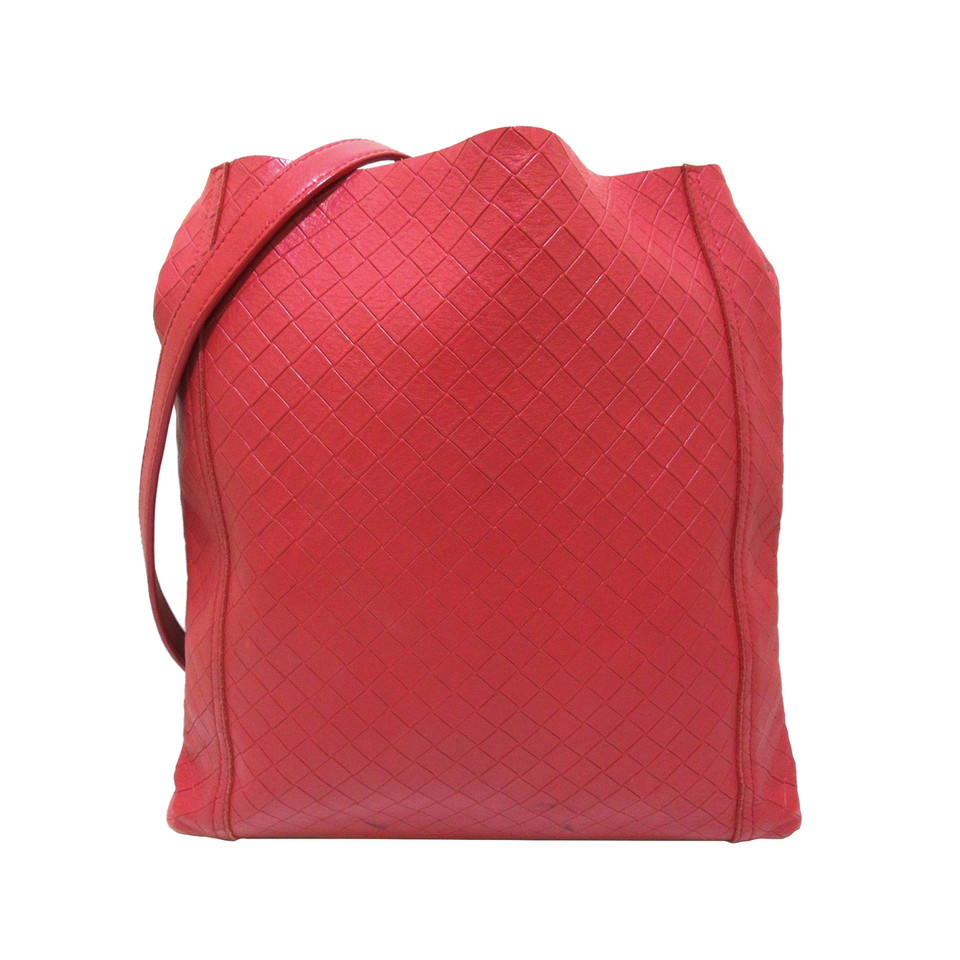 Bottega Veneta Shoulder bag Leather in Red
