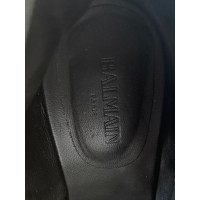 Balmain Sandalen aus Leder in Schwarz