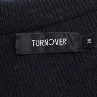 Turnover Coat made of knitwear