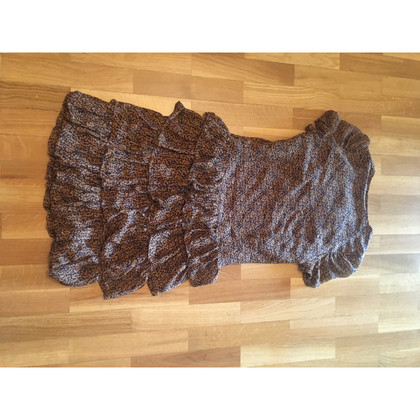 Bimba Y Lola Dress Silk in Brown