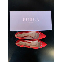 Furla Slippers/Ballerinas Leather in Red