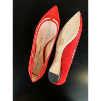 Furla Slippers/Ballerinas Leather in Red