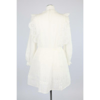 Maje Kleid aus Baumwolle in Weiß