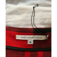 Diane Von Furstenberg Rok Wol in Rood