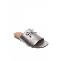 Coach Sandals Leather in Silvery