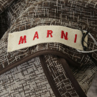 Marni Coat in brown/white