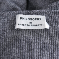 Philosophy Di Alberta Ferretti Kleid aus Wolle in Grau