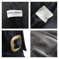 Dolce & Gabbana Jas/Mantel Bont in Zwart