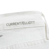 Current Elliott Weiße Jeans mit Muster