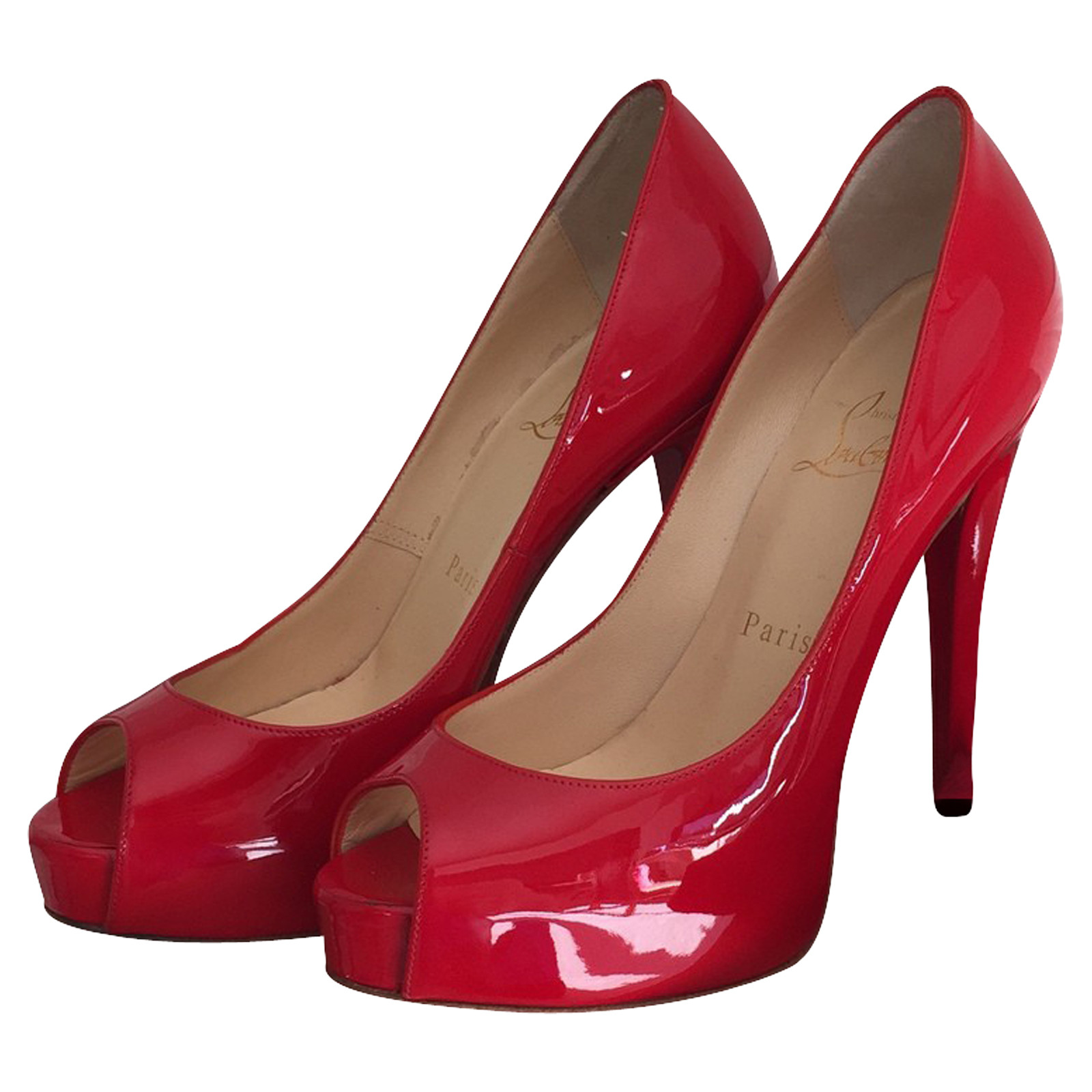 Christian Louboutin Very Prive Patent leather in Red - Second Hand Christian  Louboutin Very Prive Patent leather in Red buy used for 449€ (1888481)