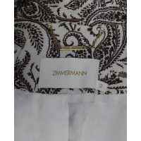 Zimmermann Jacke/Mantel aus Leinen in Weiß