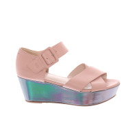 Escada Sandals Leather in Pink