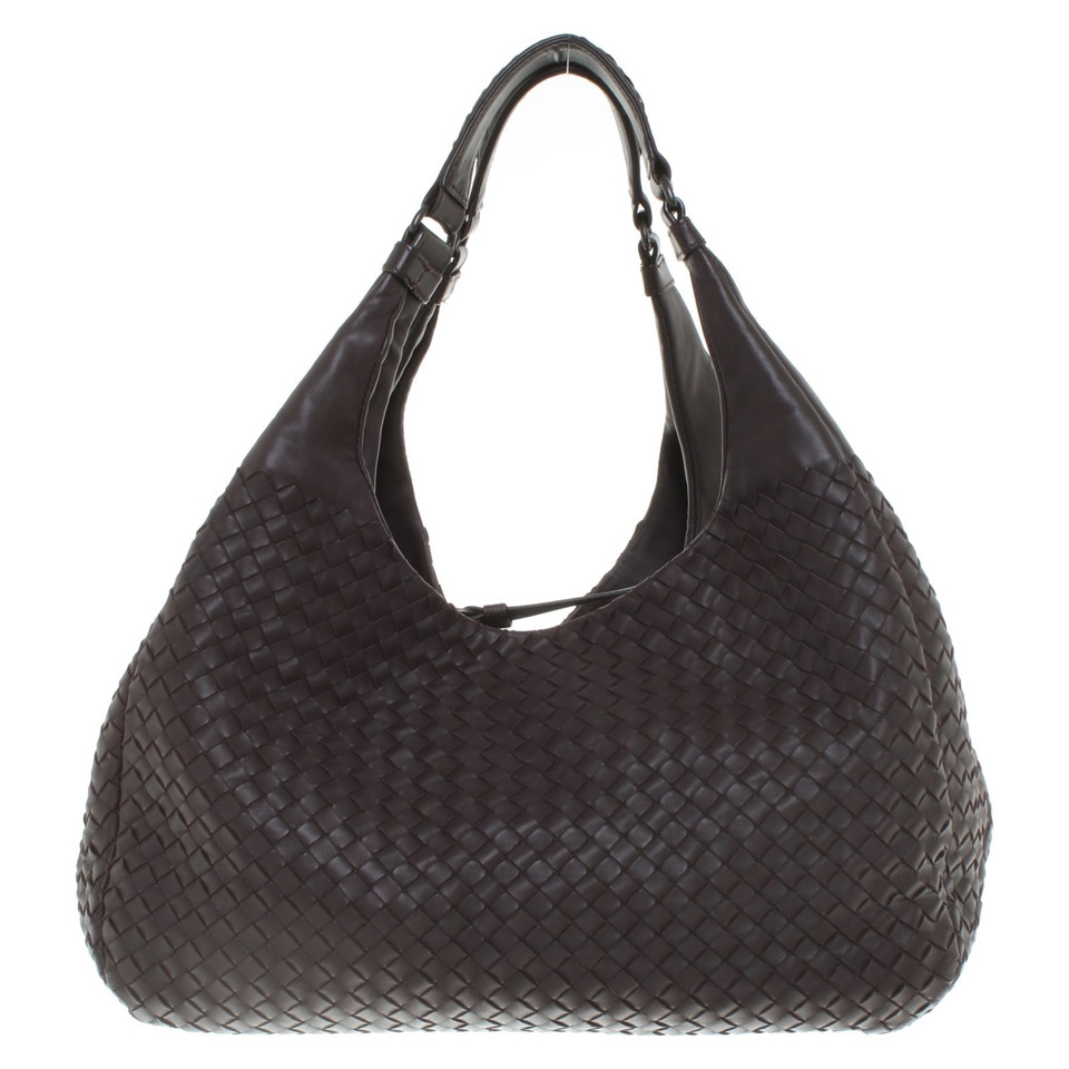 Bottega Veneta "Campana Bag Large" in Dunkelbraun