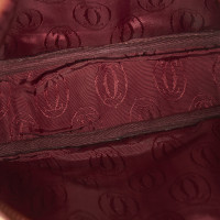 Cartier Umhängetasche aus Leder in Creme