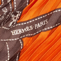 Hermès Sjaal Zijde in Oranje