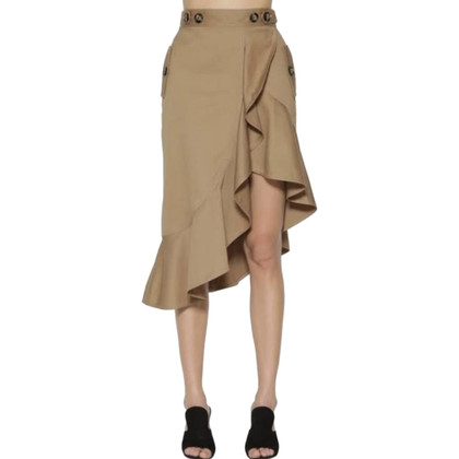 Self Portrait Skirt Cotton in Brown